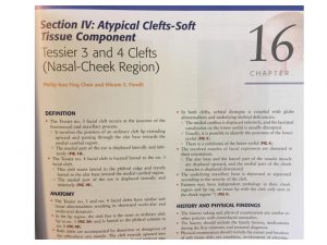 Atypical clefts soft tissue component